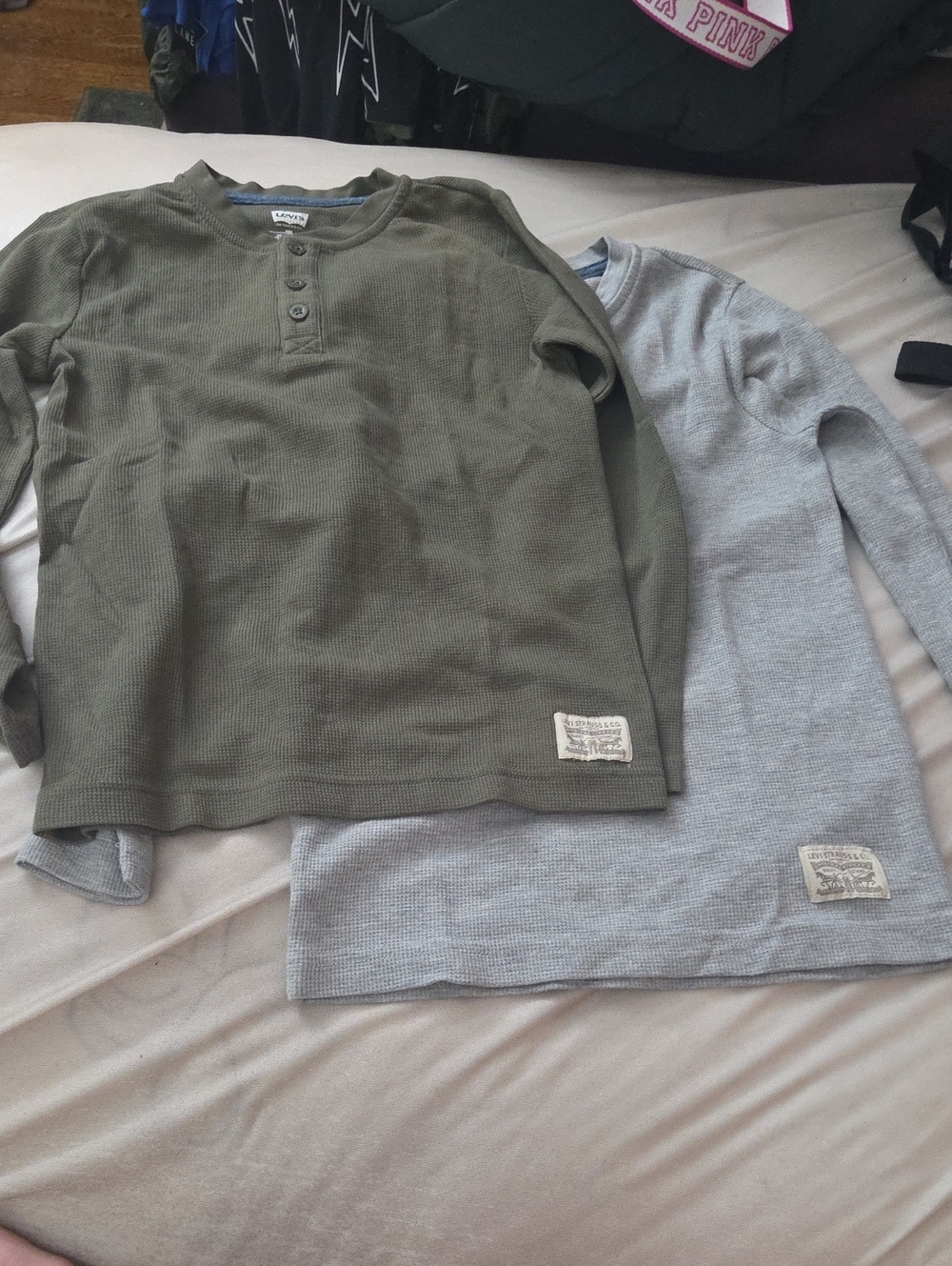 Levi's Kids' Long-Sleeve Thermal Henley Set - Size 8
